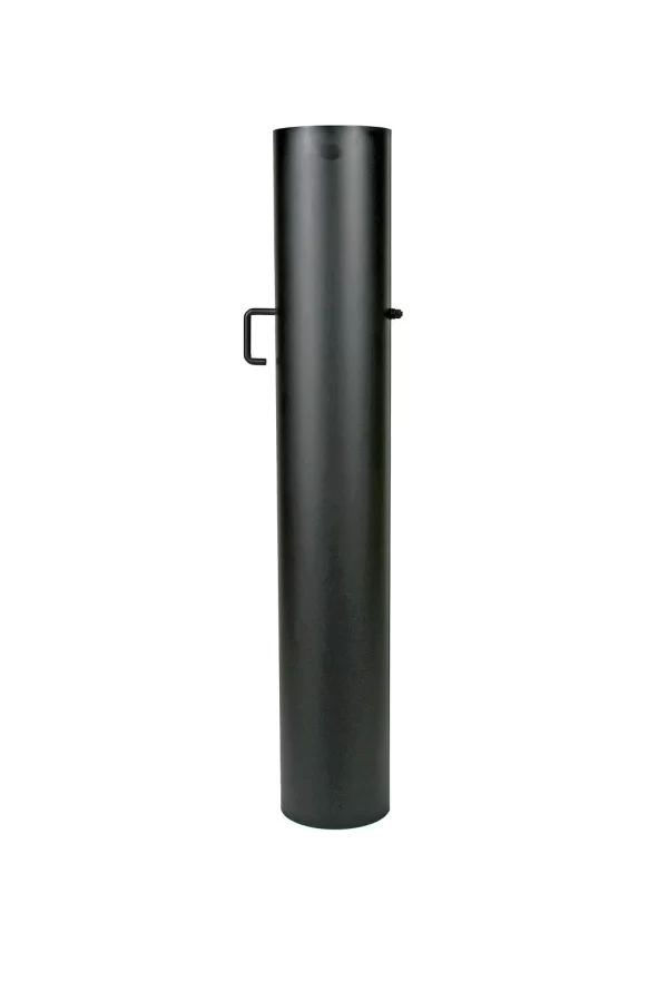 EW120 - 100 cm met smoorklep met verjonging Zwart