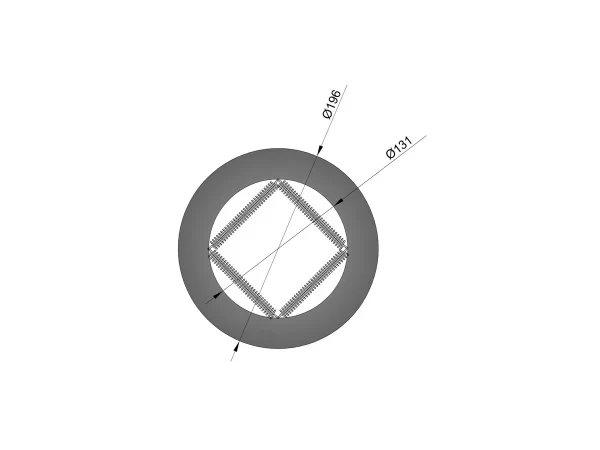EW125 Rozet 3 cm met veer