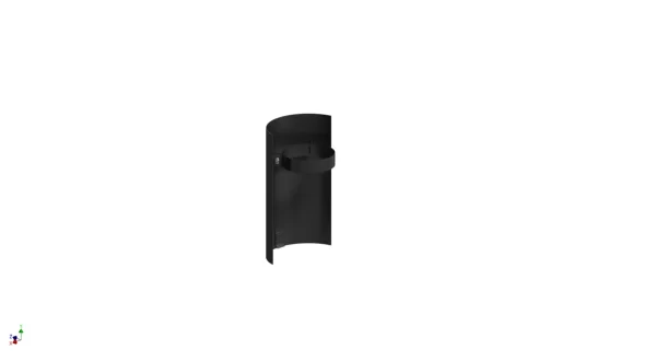 Hitteschild 25 cm voor pelletkachelpijp 80 mm