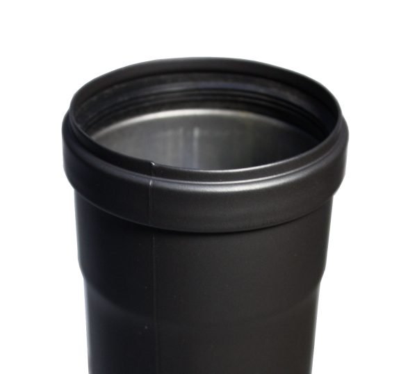 Pelletkachelpijp 80 mm - 100 cm - Afbeelding 2