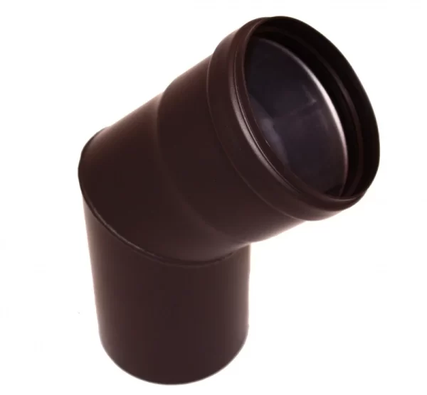Pelletkachelpijp 80 mm - Bocht 45°
