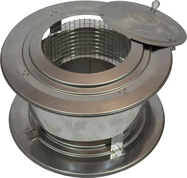 Holetherm DW150 Trekkap met veegluik en gaas - Afbeelding 2