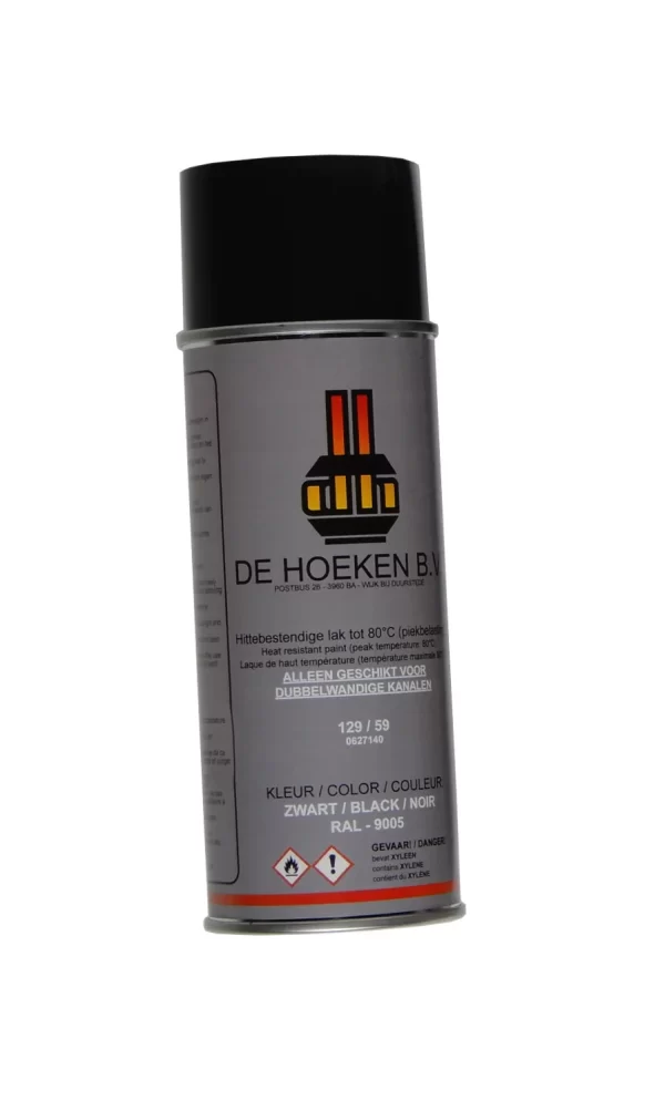 Hittebestendige verf ( 80 °C )- Zwart 9005