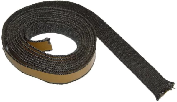 kachelkoord met plakrand 10 x 3 mm zwart 5 mtr