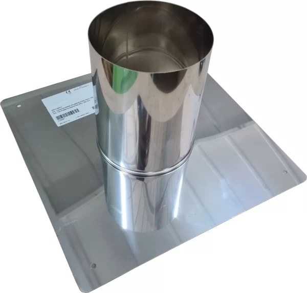 Afdekplaat onder/boven  RVS 130 mm - Afbeelding 2