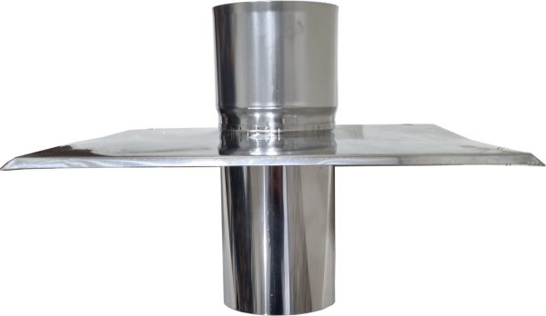 Afdekplaat onder/boven  RVS 100 mm