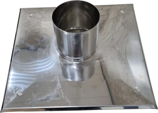 Afdekplaat onder/boven  RVS 100 mm - Afbeelding 2