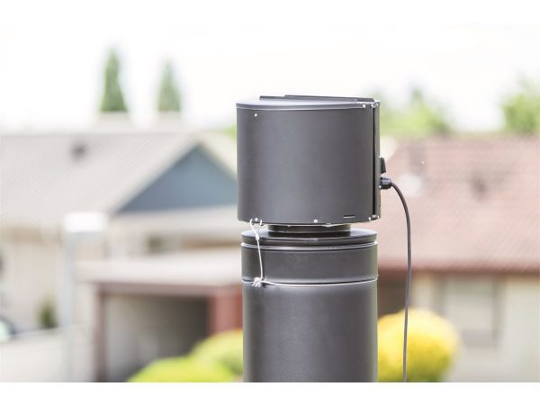 Rookgasventilator Draftbooster Zwart - Afbeelding 2