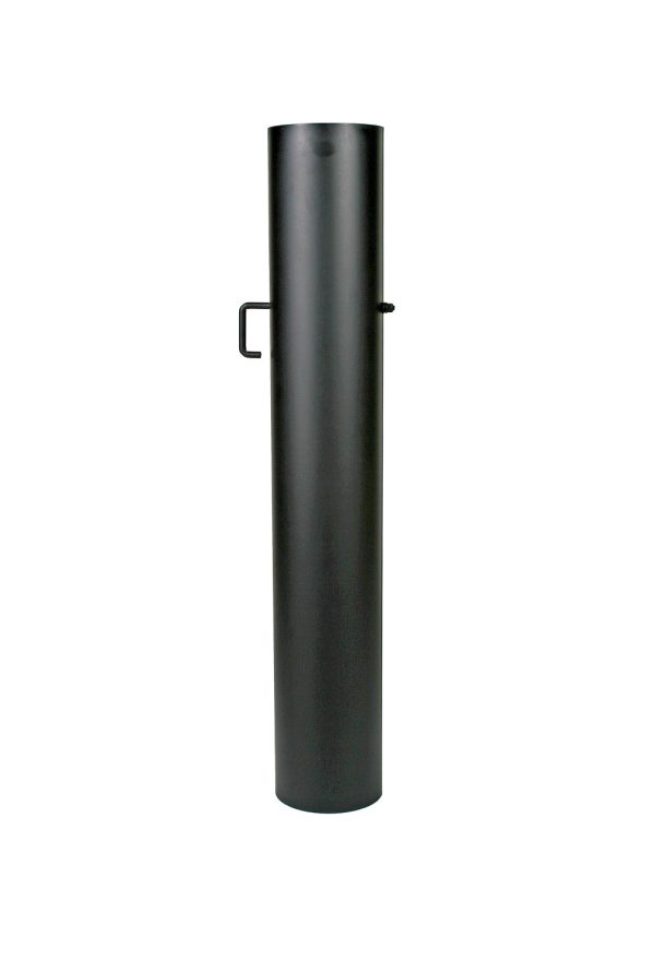 EW130 - 100 cm met smoorklep zonder verjonging Zwart