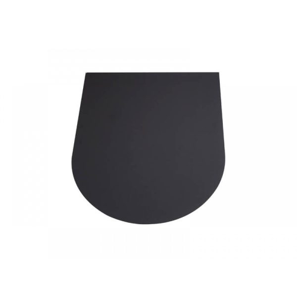 Kachelvloerplaat Halfrond 85 x 85 cm Zwart