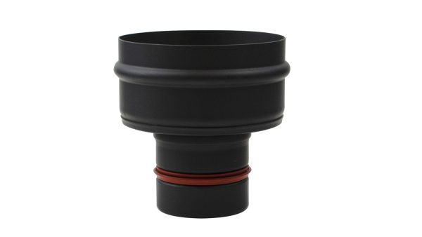 Pelletkachelpijp  SPP 80 mm  - Verloop SPP naar 125 mm