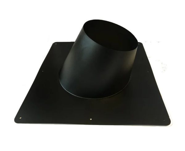 Dakplaat hellend 5 - 25° RVS - 150 mm ZWART